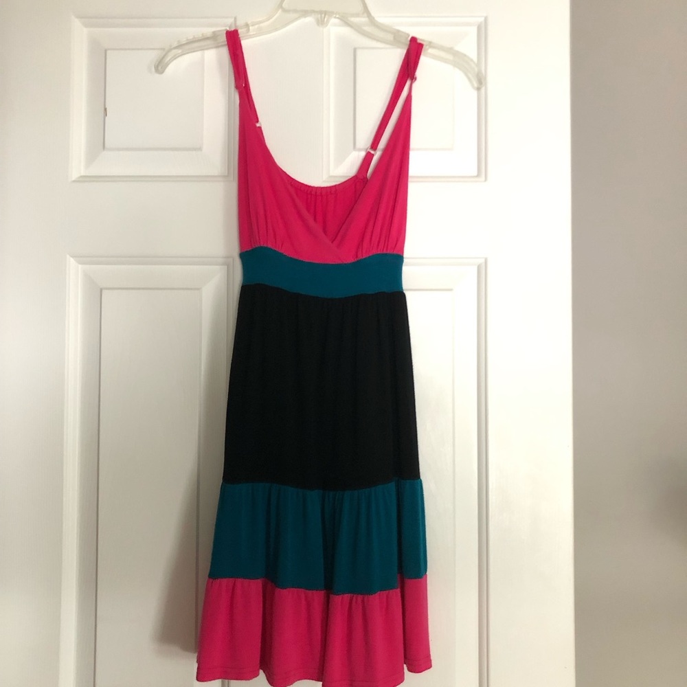 Color block sundress